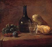 Jean Baptiste Simeon Chardin Still life with plums Spain oil painting artist